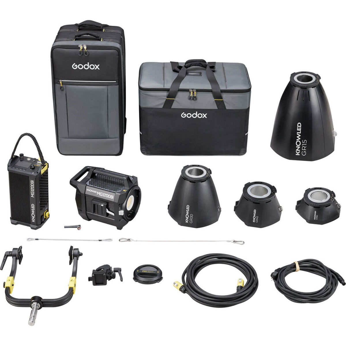 

Godox KNOWLED MG1200BI 1200W Bi-Color LED Light Kit w/4 reflectors 45,60,30,15