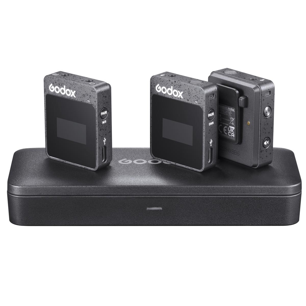

Godox MoveLink II M2 2.4GHz Wireless Microphone System, Black