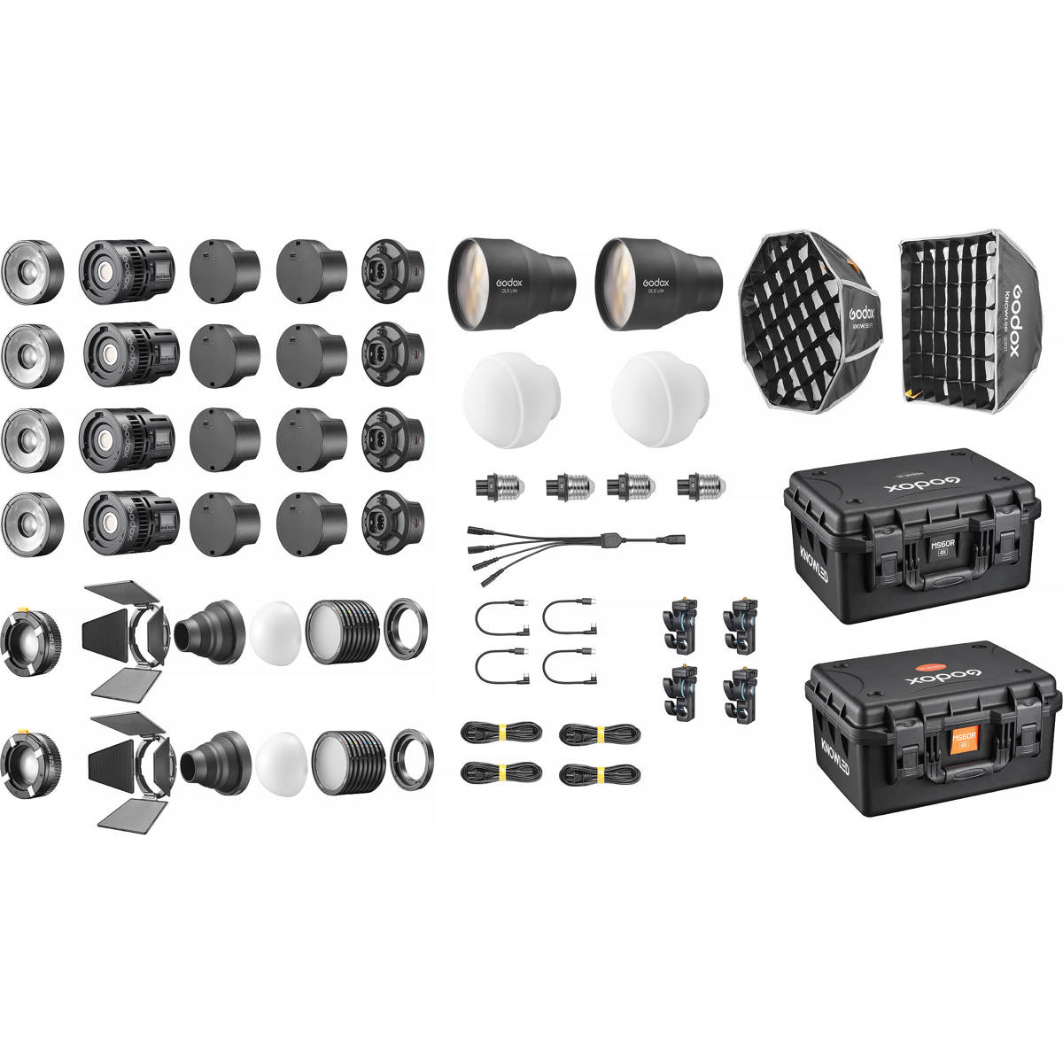 Двухцветный светодиодный светильник Godox MS60BI KNOWLED (комплект из 4 ламп) #MS60BI 4K