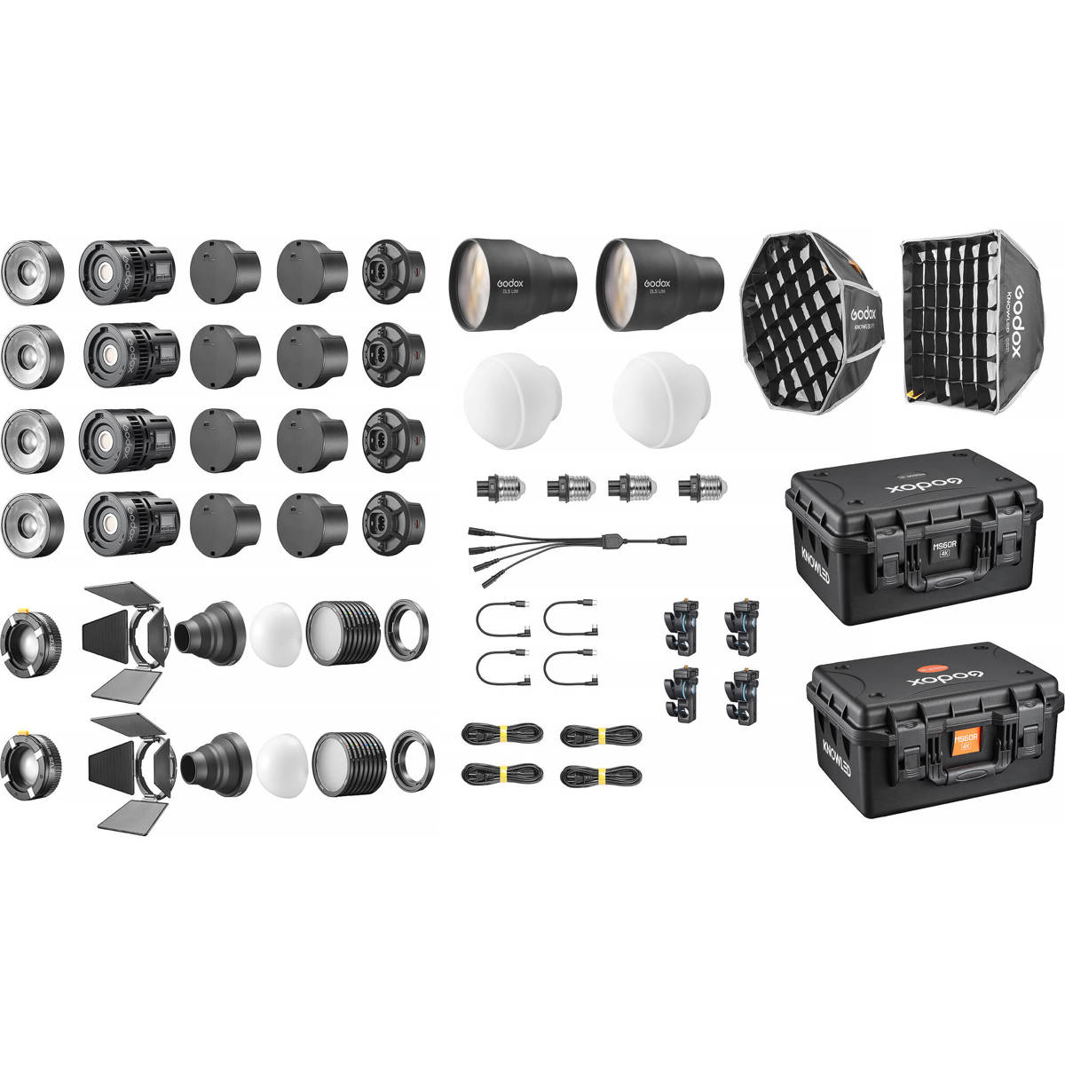 Светодиодная лампа Godox MS60R KNOWLED RGB (комплект из 4 ламп) #MS60R 4K