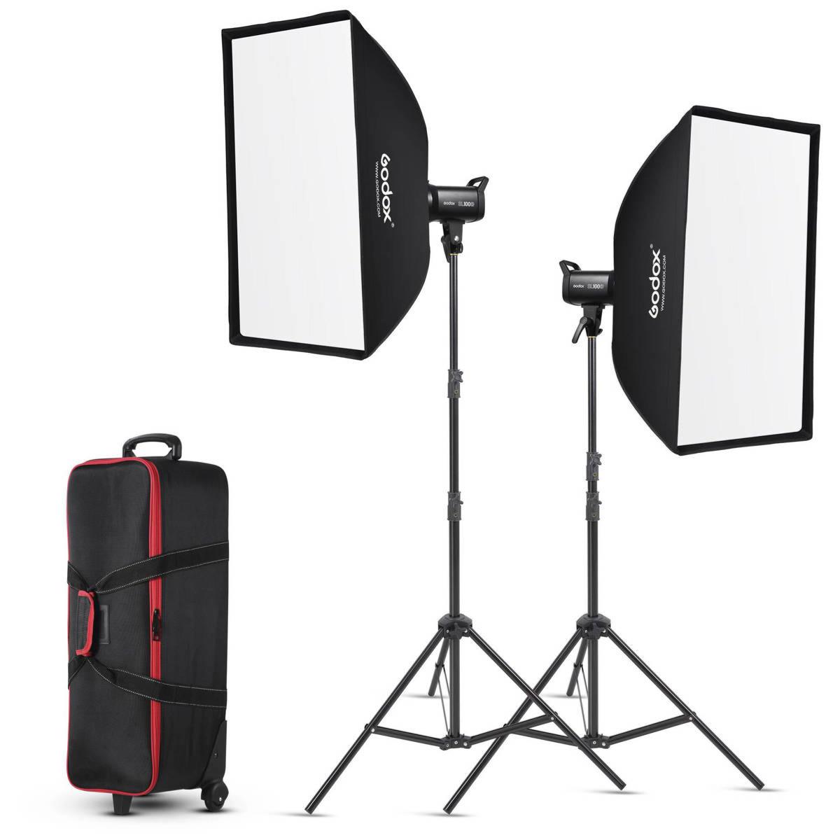 

Godox SL100D 2-Light Kit with Softboxes and Case