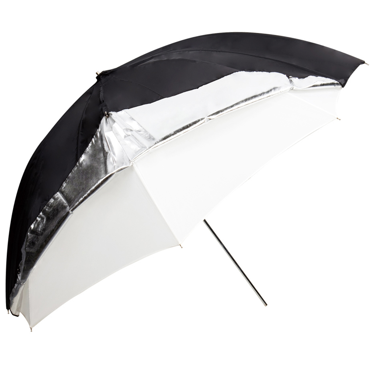 

Godox Dual-Duty Reflective Umbrella (33", Black/Silver/White)