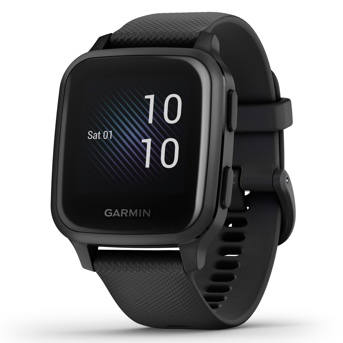 

Garmin Venu Sq Music Edition GPS Smartwatch, Slate Bezel, Black Case