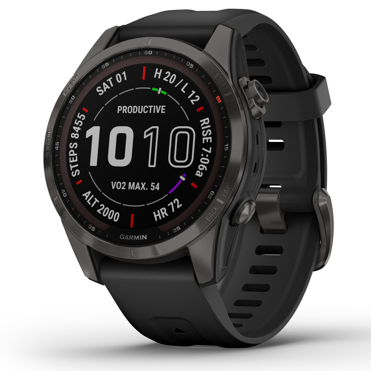 Image of Garmin fenix 7S Sapphire Solar 42mm GPS Smartwatch