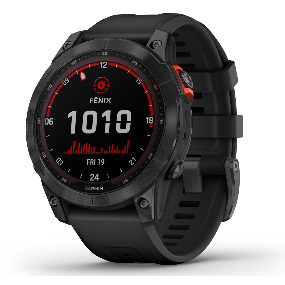 

Garmin fenix 7 Solar 47mm Multisport GPS Smartwatch, Slate Gray with Black Band