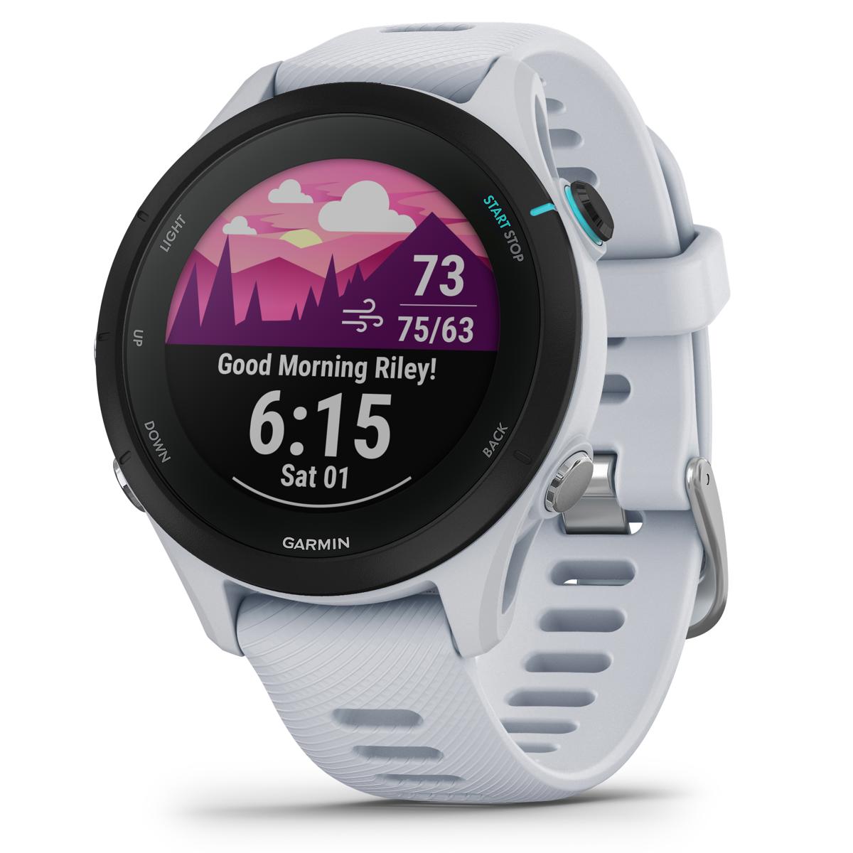 

Garmin Forerunner 255S Music Multisport GPS Smartwatch, Whitestone