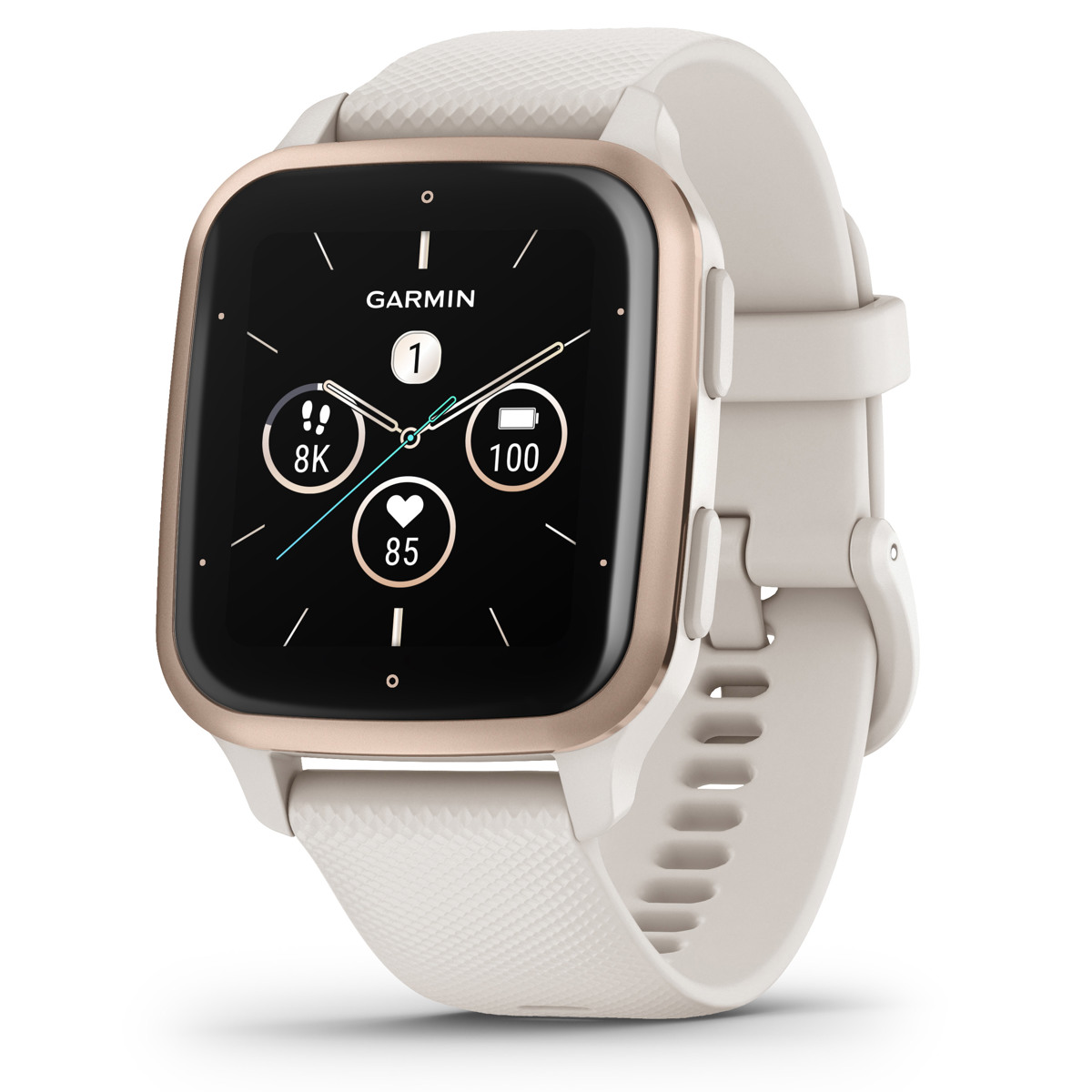 

Garmin Venu SQ 2 Music Edition GPS Smartwatch,Peach Gold Bezel/Ivory Case & Band