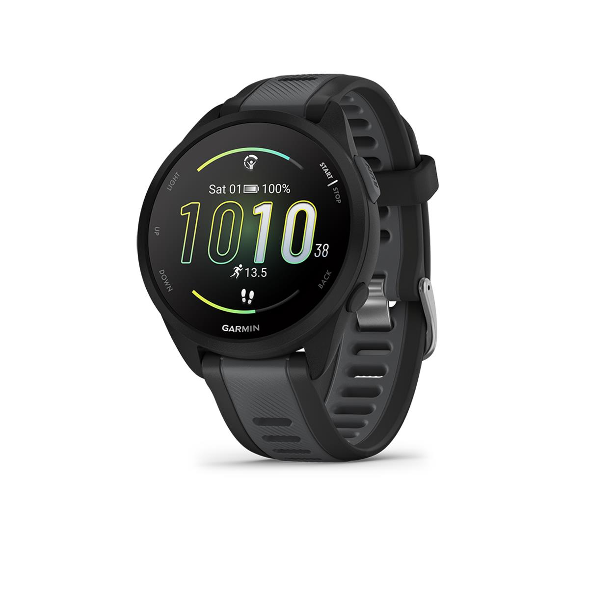 Image of Garmin Forerunner 165 GPS Smartwatch Black/Slate Gray