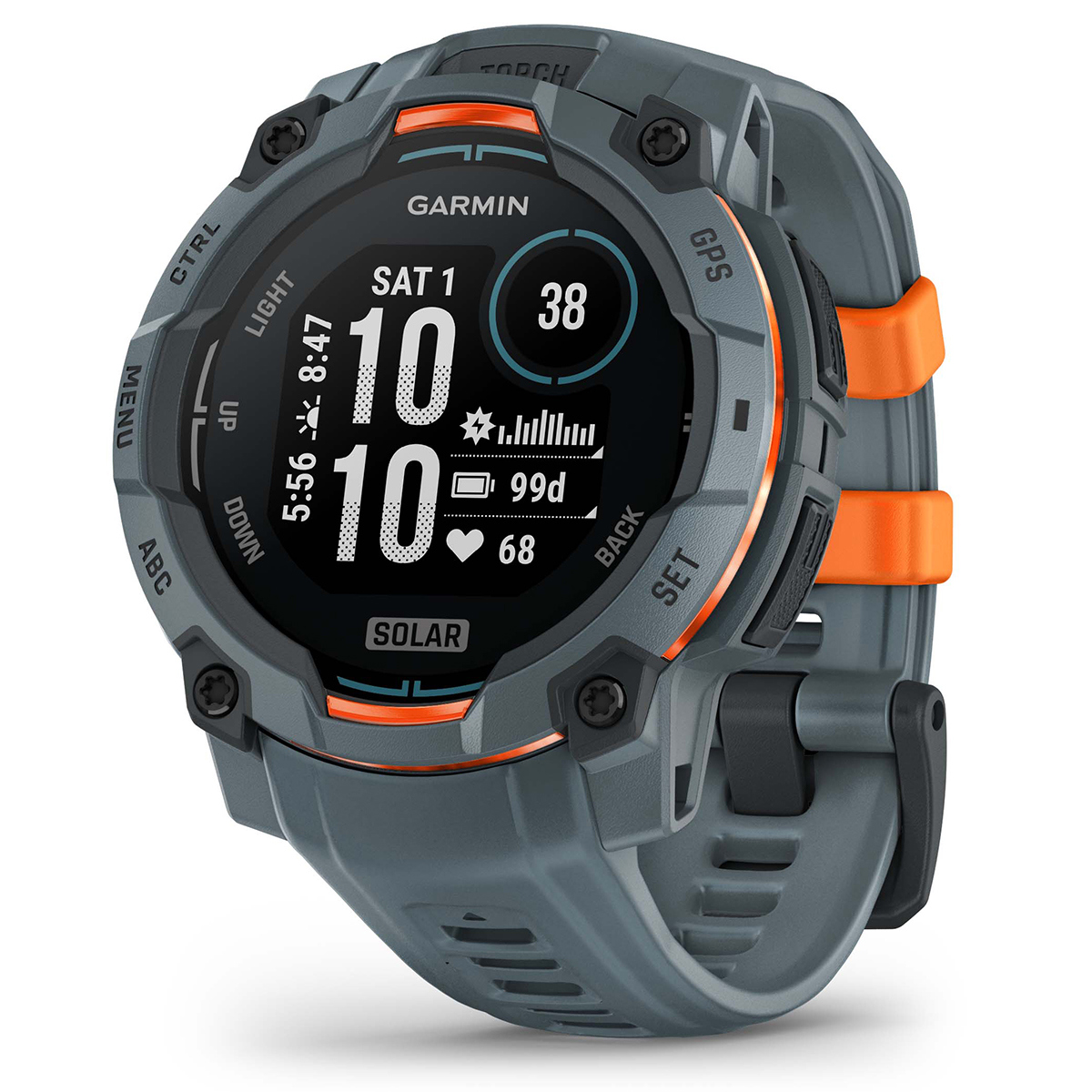 Image of Garmin Instinct 3 45mm Solar GPS Smartwatch with Silicone Band Twilight