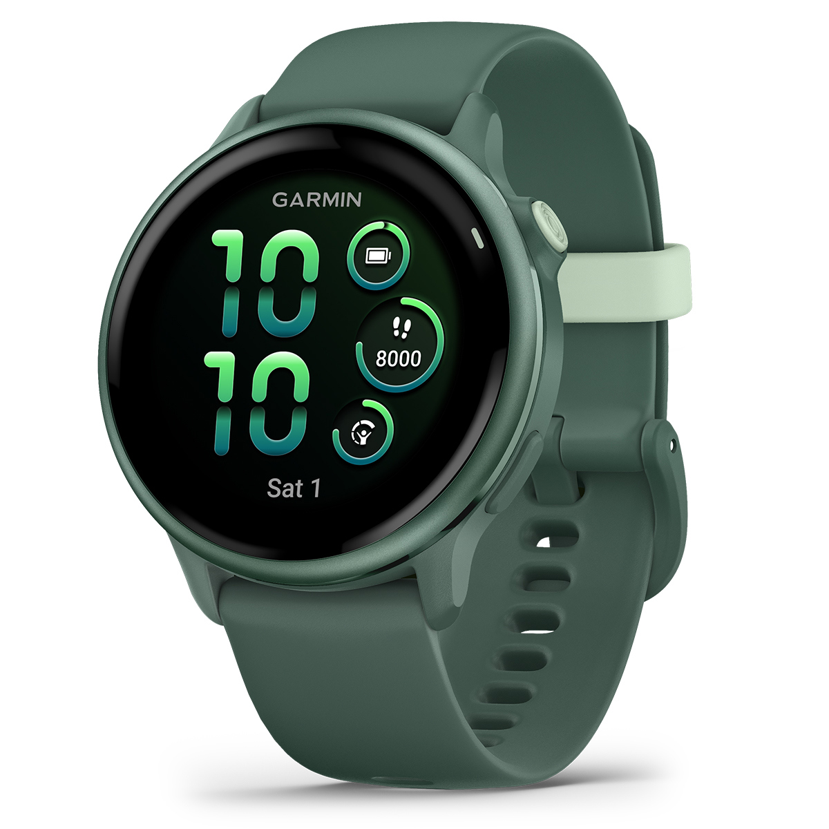 Image of Garmin vivoactive 6 42mm GPS Smartwatch Metallic Jasper Green