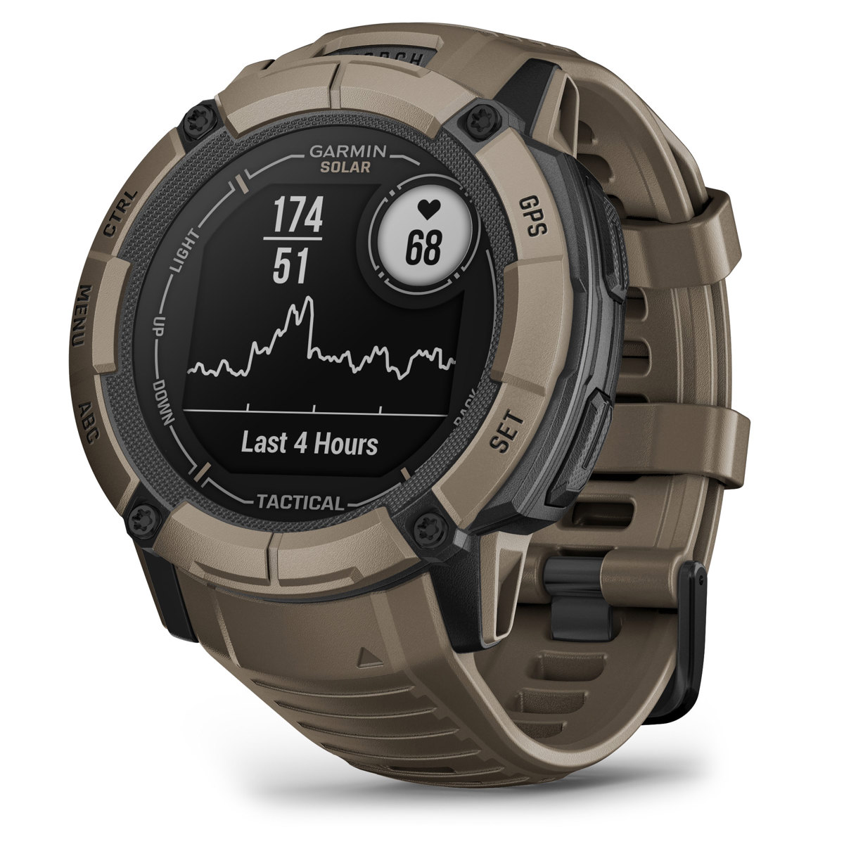 

Garmin Instinct 2X Solar Tactical Edition 50mm Rugged GPS Smartwatch, Coyote Tan