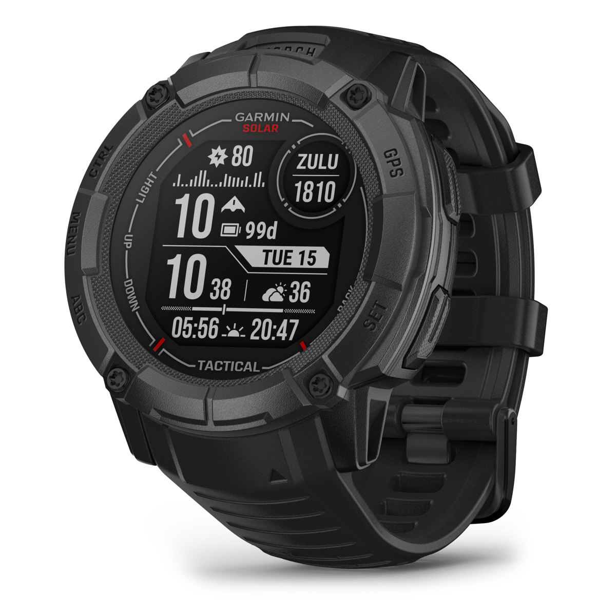 

Garmin Instinct 2X Solar Tactical Edition 50mm Rugged GPS Smartwatch, Black