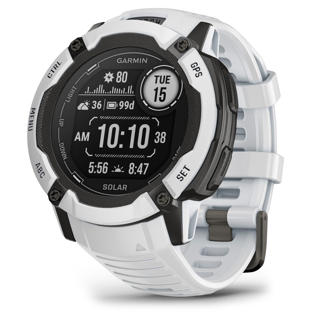 

Garmin Instinct 2X Solar Standard Edition 50mm Rugged GPS Smartwatch, Whitestone