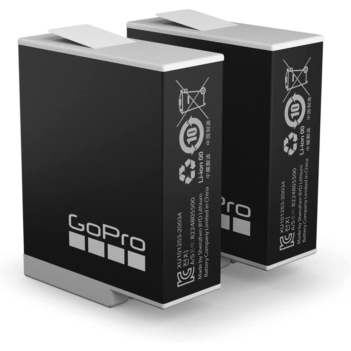 

GoPro Enduro 1720mAh Lithium-Ion Battery for HERO12/11/10/9 Camera, 2-Pack
