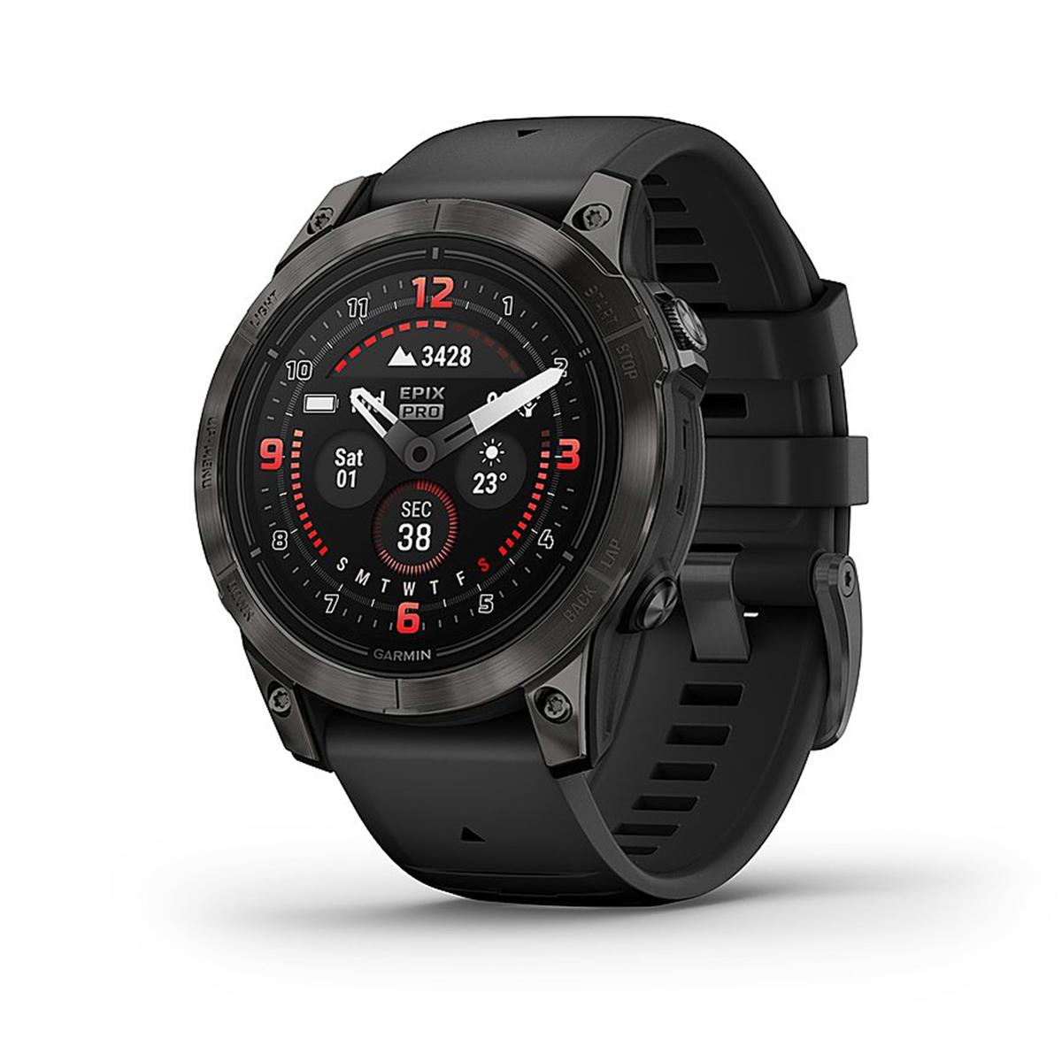 

Garmin Epix Pro Gen 2 Sapphire 47mm GPS Smartwatch, Carbon Gray with Black Band