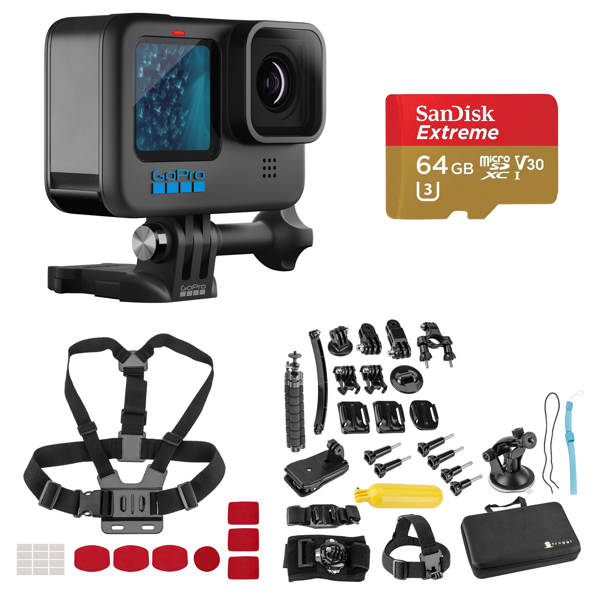 

GoPro HERO11 Black with Sport Accessories Kit