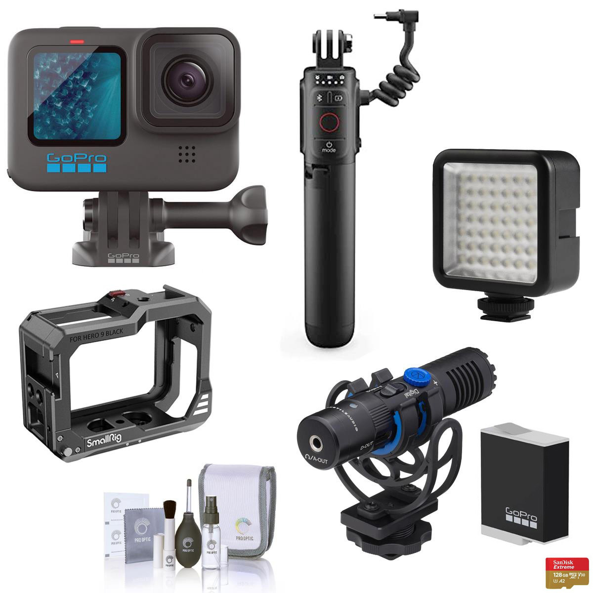 

GoPro HERO11 Black with Volta Battery Grip, Vlogging Accessories Kit