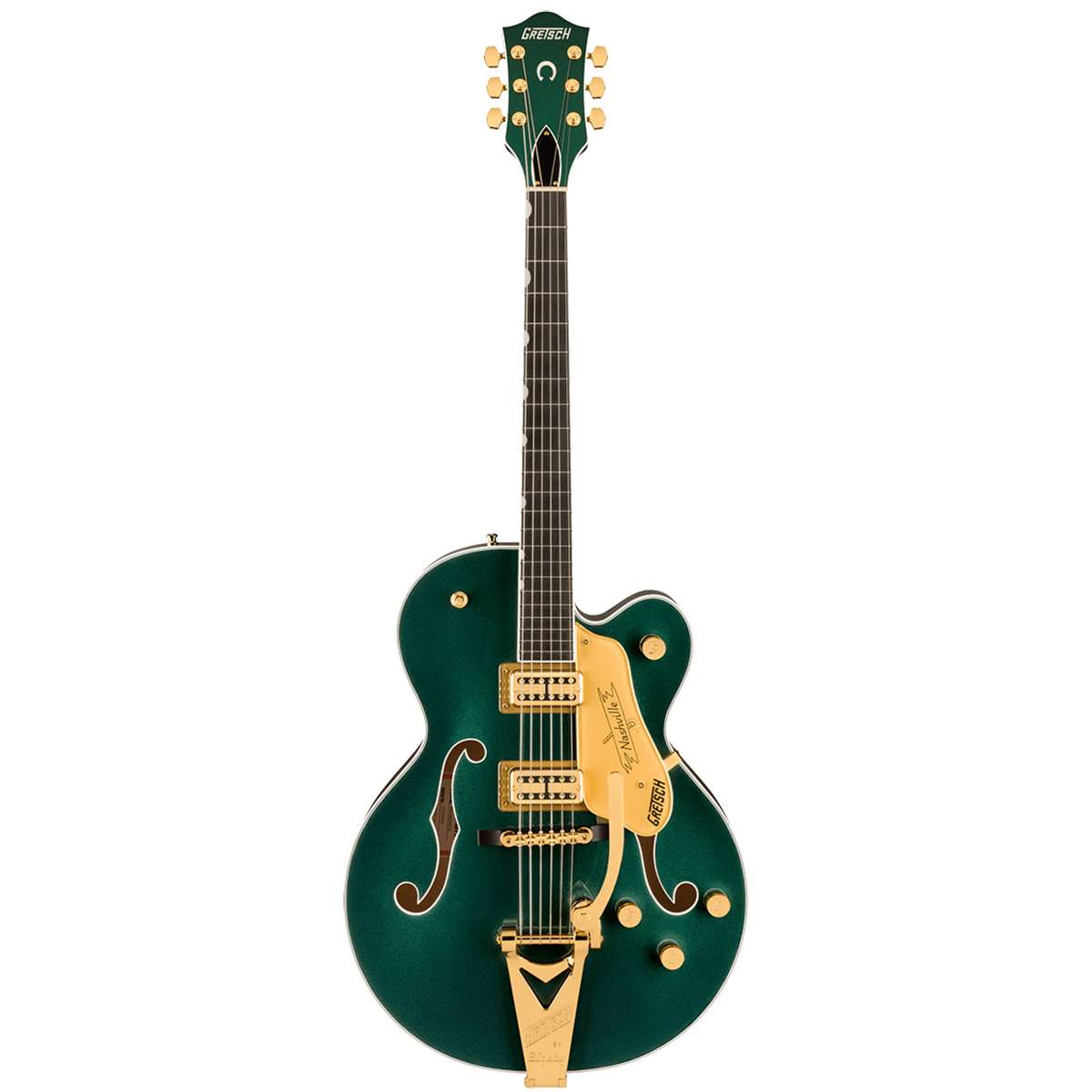 

Gretsch Nashville Hollow Body Electric Guitar with String-Thru Bigsby Cadillac Green