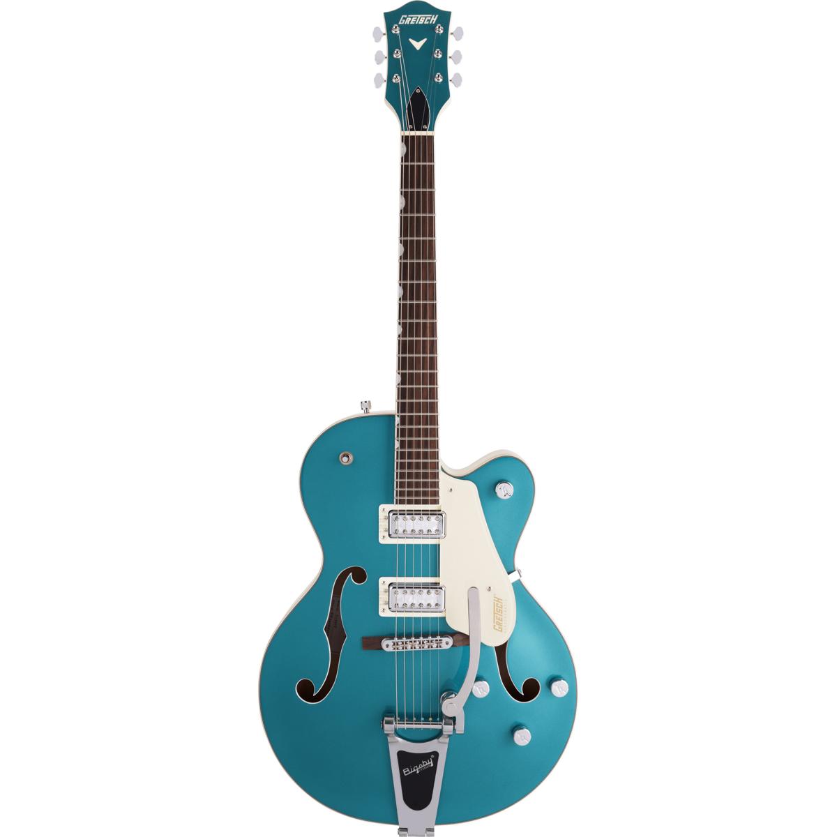 

Gretsch G5410T LE Electromatic Tri-Five Guitar, Ocean Turquoise/VintageWhite