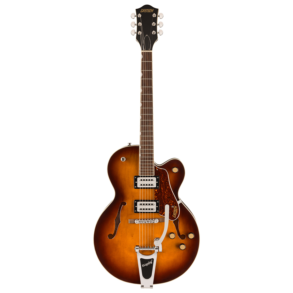 

Gretsch G2420T Streamliner Hollow Body Electric Guitar with Bigsby Robusto Burst