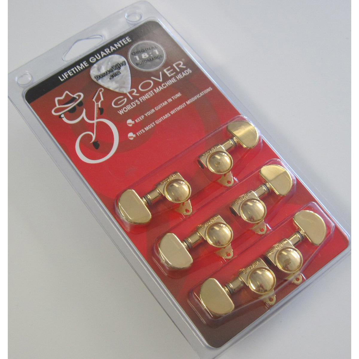 

Gretsch Grover Rotomatic 10218C Tuners for Guitar, 6 Pieces, Gold