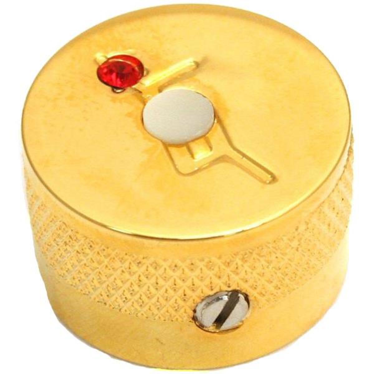

Gretsch G Logo Arrow Jewel Knobs for Solid Shaft Pots, 4 Pieces, Gold