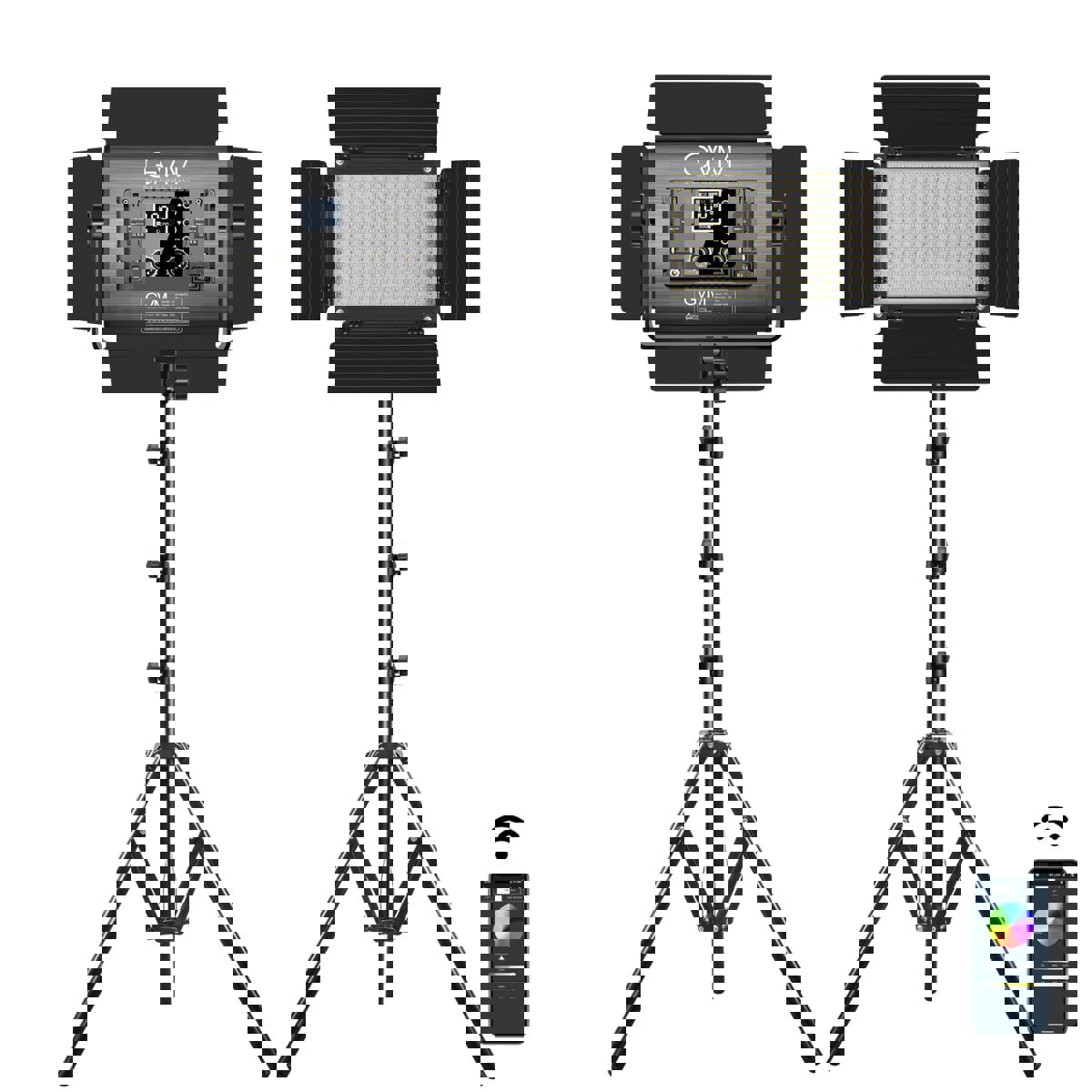 

GVM 880RS 60W Bi-Color RGB Soft LED Panel 2-Light Kit