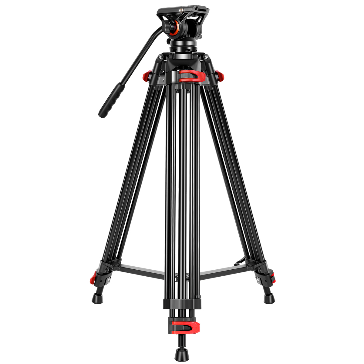 

GVM JJL-JY 3-Section Al Video Tripod System, Fluid Head, 13.23 lbs Load Capacity