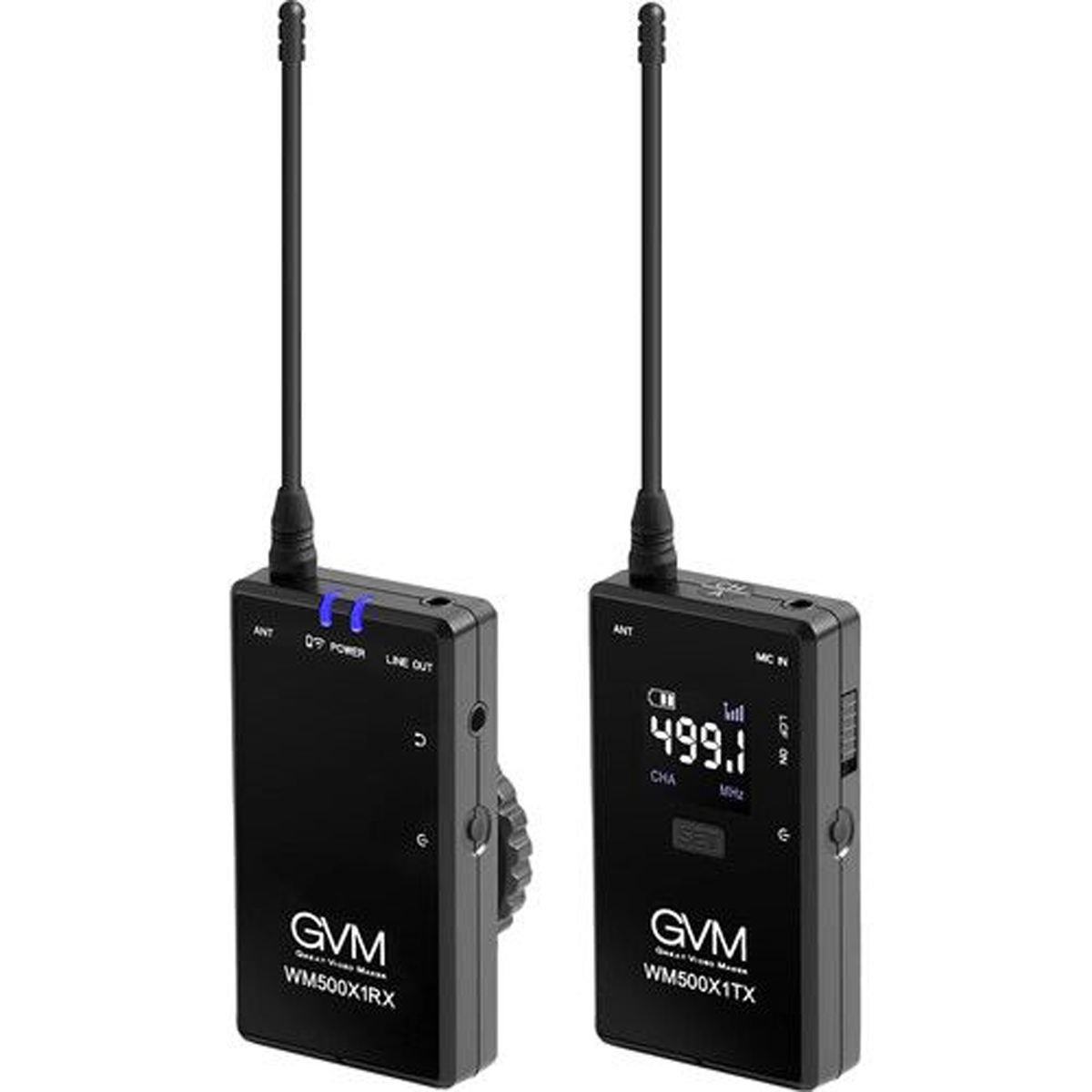 

GVM WM500X1 Camera-Mount Wireless Omni Lavalier Mic System for Cameras/Phone