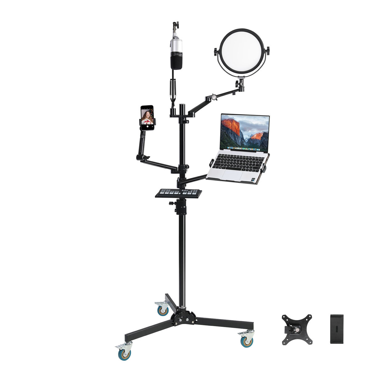 

GVM ZJ-Z2 Floor-Standing Mobile Live Streaming Stand