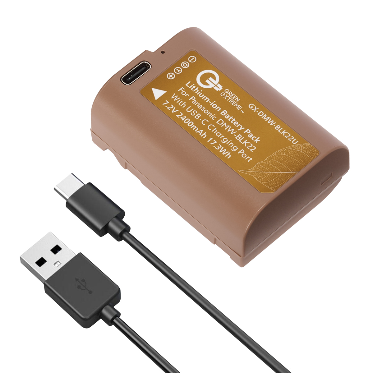

Green Extreme DMW-BLK22U 16.2Wh 2400mAh USB-C Rechargeable Li-Ion Battery