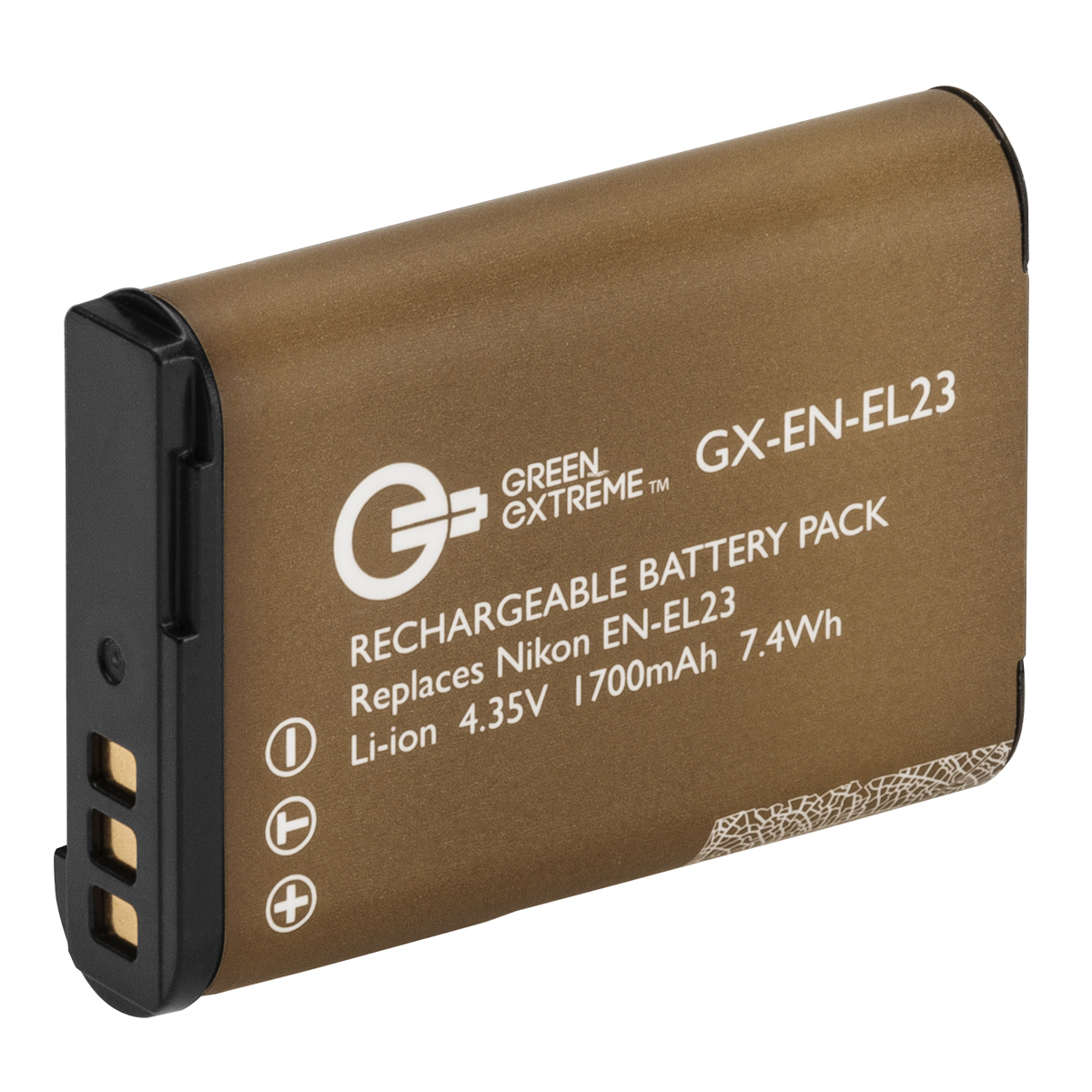 Image of Green Extreme EN-EL23 4.35V 1700mAh Rechargeable Lithium-Ion Battery Pack