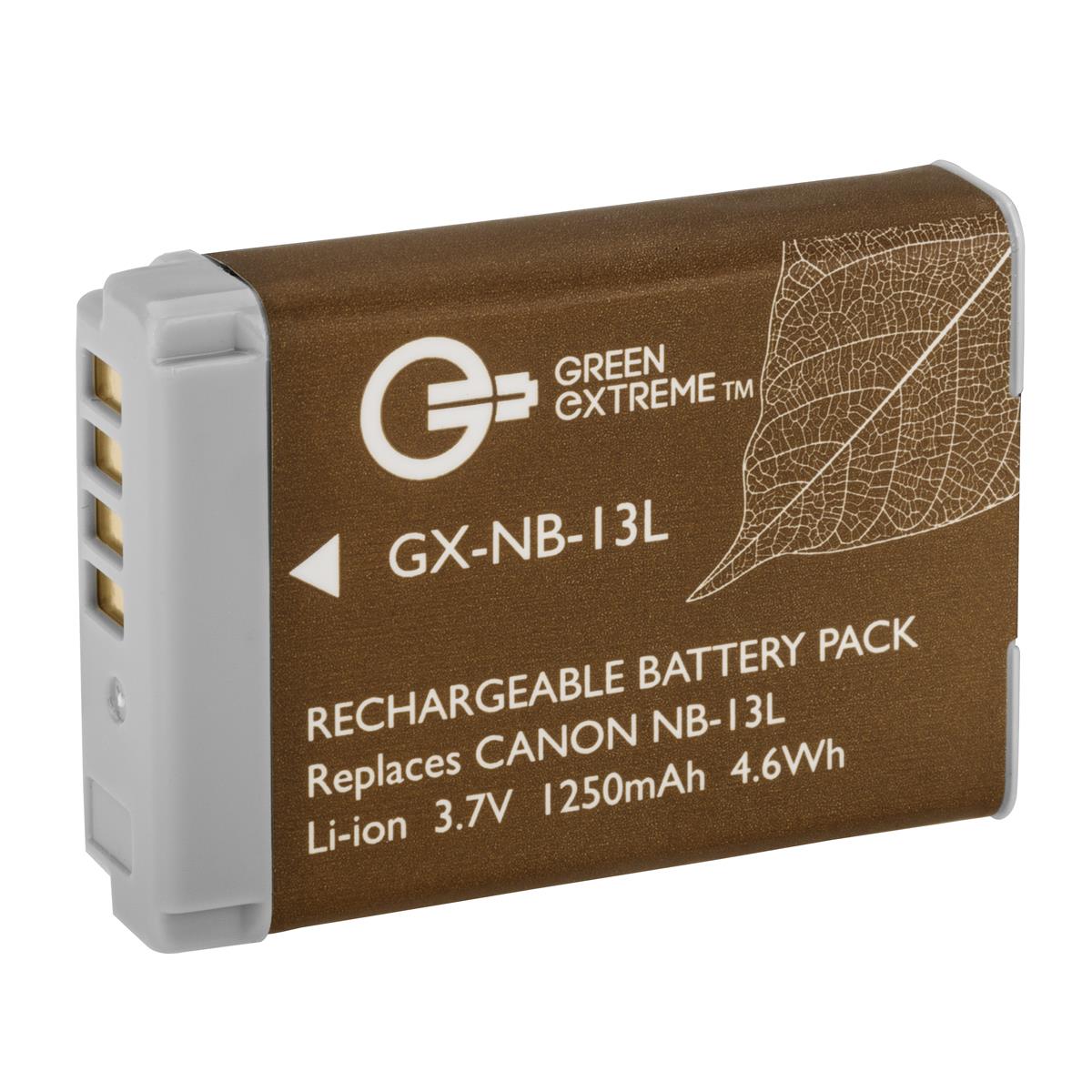Image of Green Extreme NB-13L Lithium-Ion Battery Pack (3.7V 1250mAh)