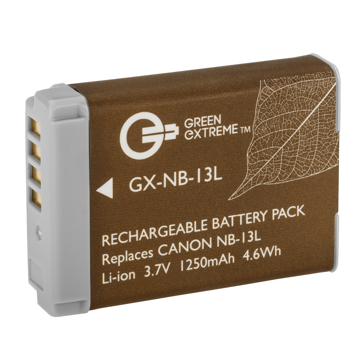 

Green Extreme NB-13L Lithium-Ion Battery Pack (3.7V 1250mAh)