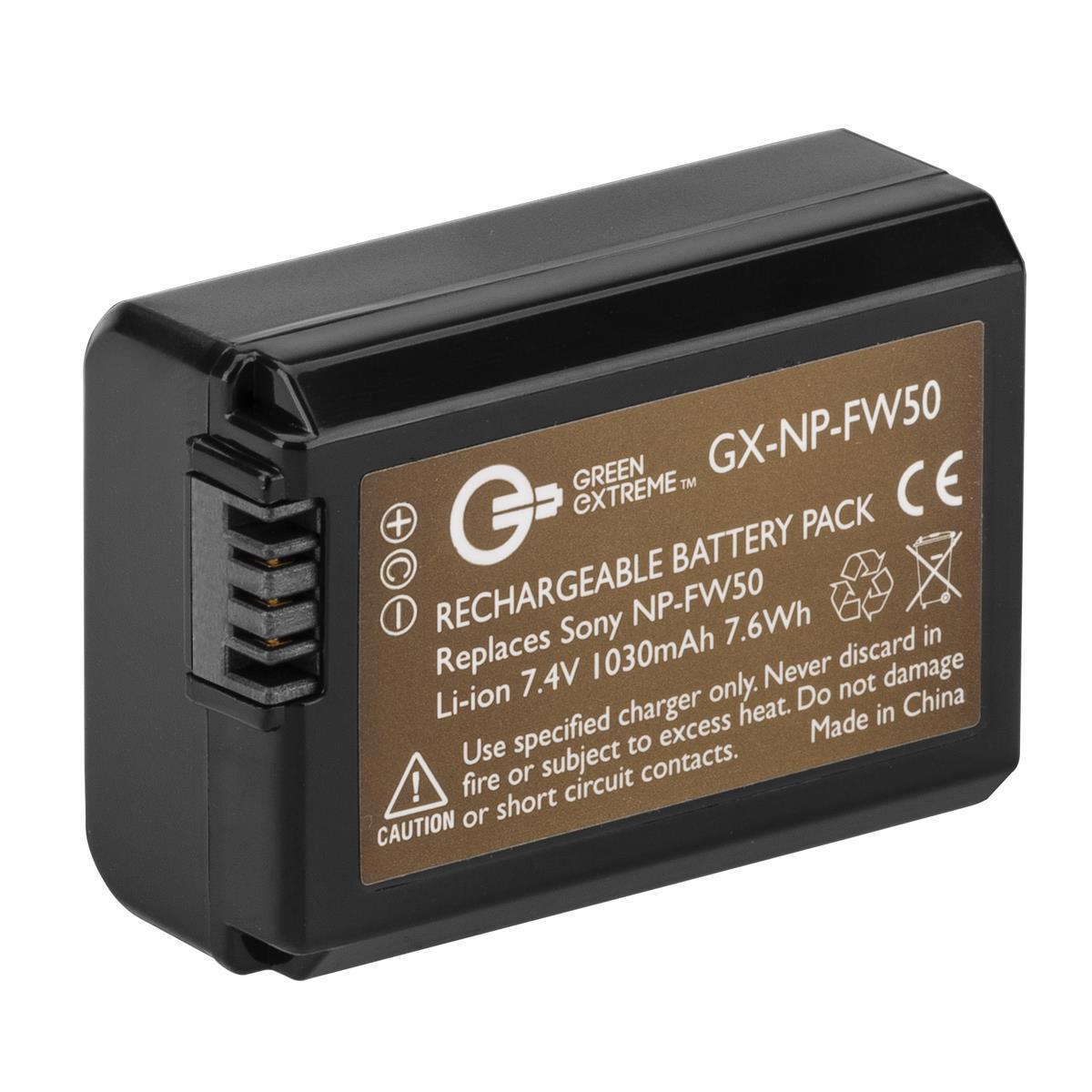 

Green Extreme NP-FW50 Lithium-Ion Battery Pack (7.4V, 1030mAh)