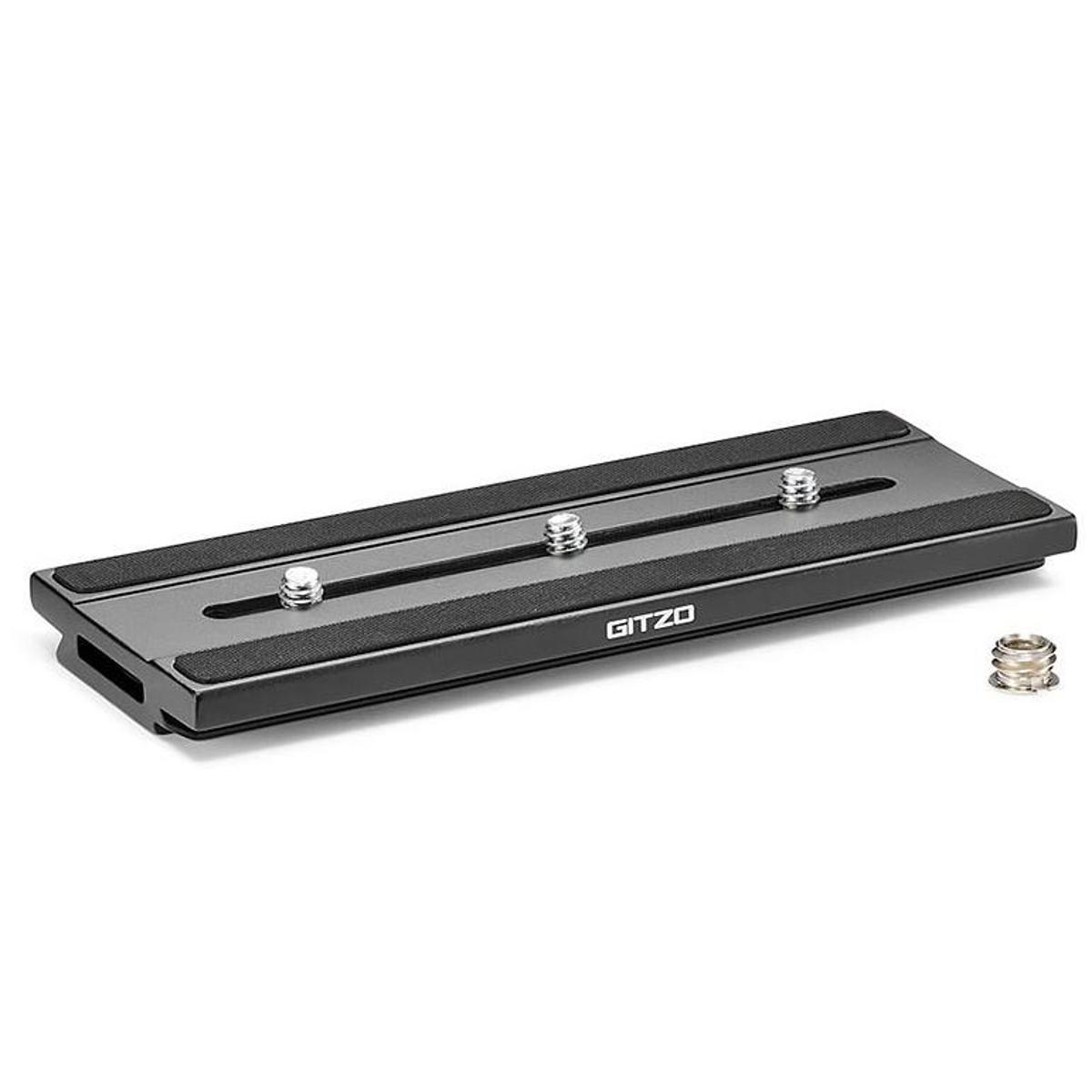 Gitzo GS5370 Series Quick Release Long D Plate with Rubber Strips #GS5370LDR