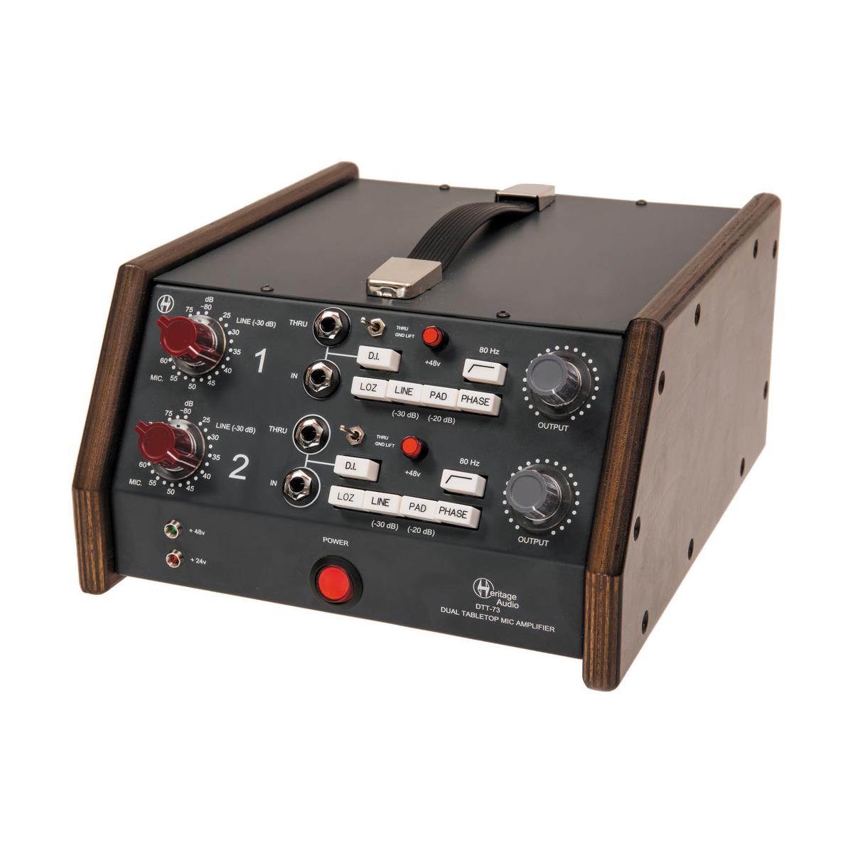 Image of Heritage Audio DTT-73 Dual Tabletop Microphone Preamplifier