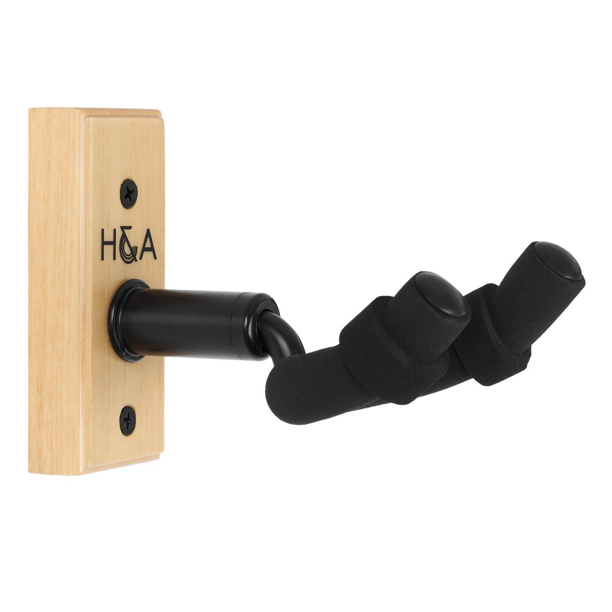 

H&A Wall Mounted Wooden Guitar Hanger, Natural