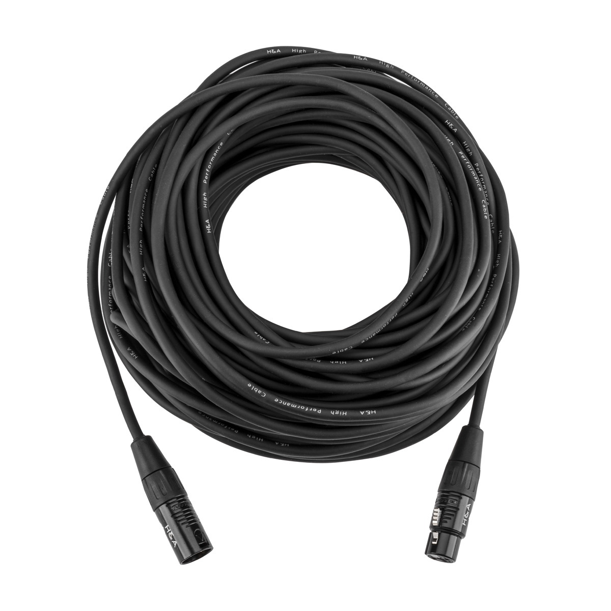 

H&A Elite Pro 100' XLR M to XLR F Microphone Cable with Rean Connectors