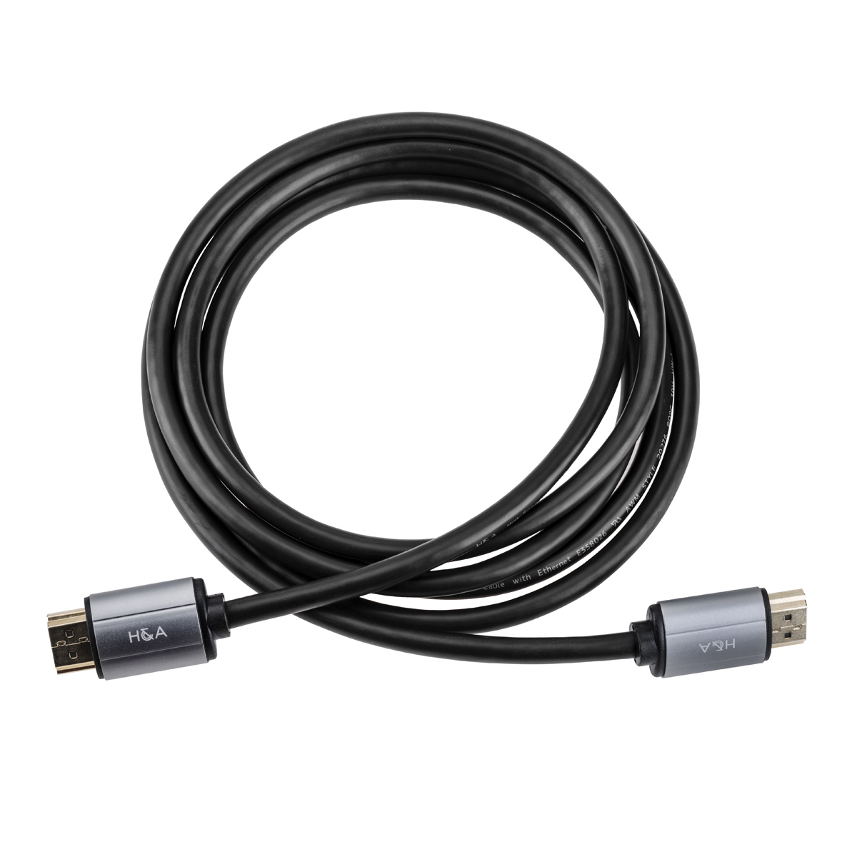 

H&A High-Speed HDMI 2.0 Cable with Ethernet (Gold Series) 6'