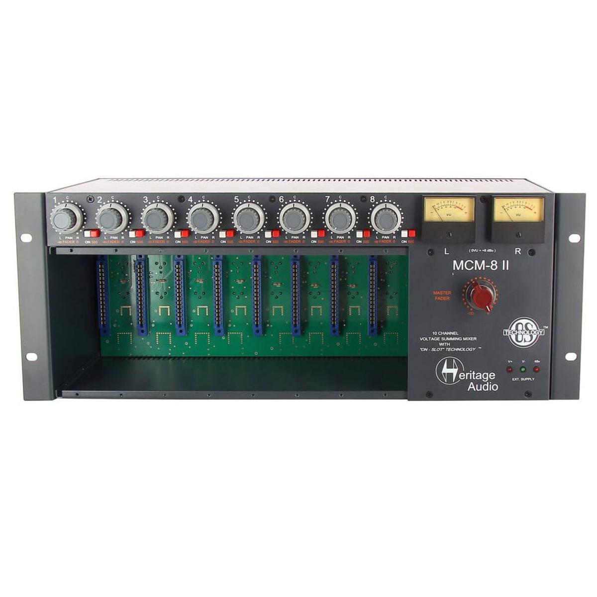 

Heritage Audio MCM8 II 8-Slot 500 Series Enclosure with 10-Channel Summing Mixer