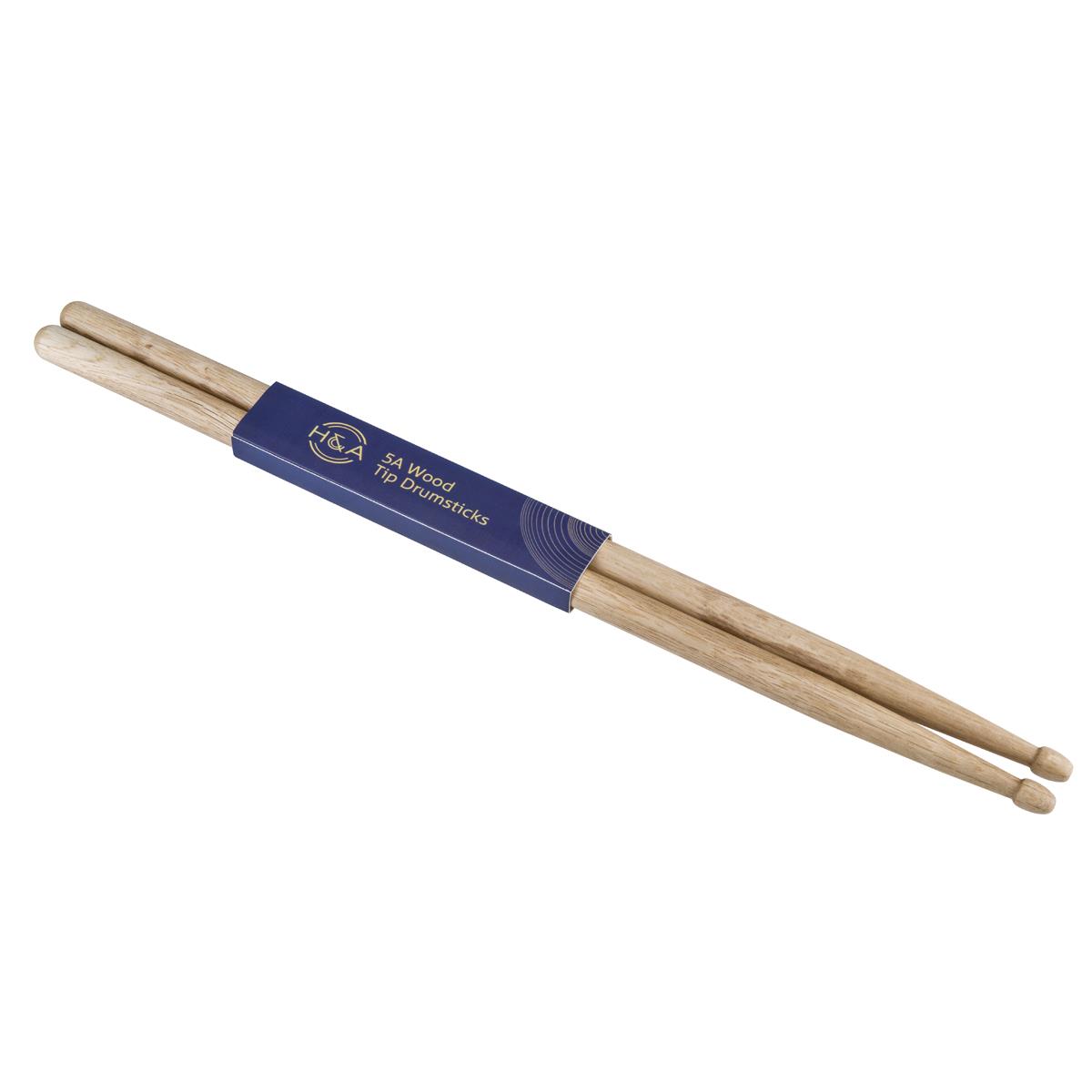 Image of H&amp;A Oak 5A Wood Tip Drumstick