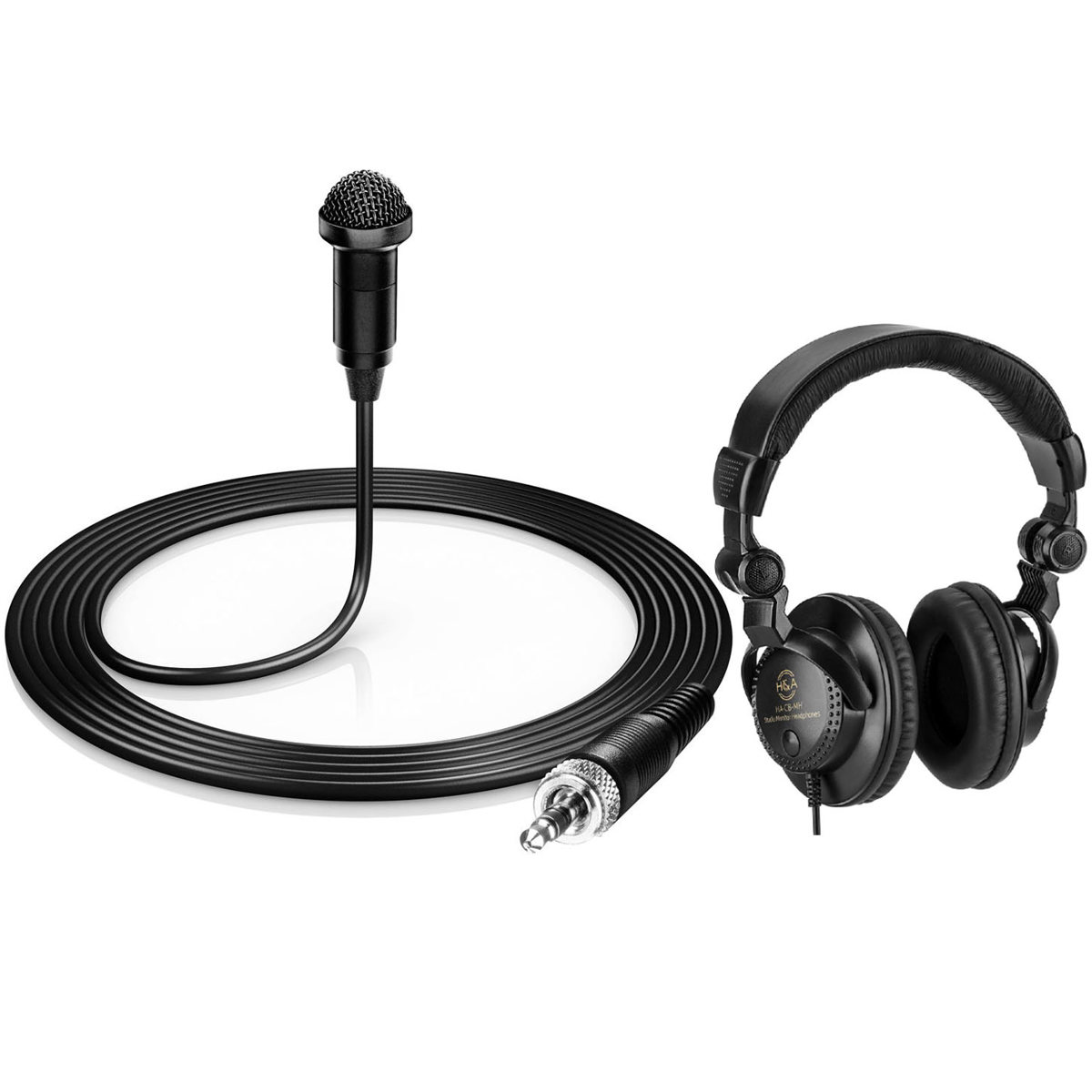 

H&A HA-OM-L Lavalier Microphone with 3.5mm Connector f/Sennheiser ew w/Headphone