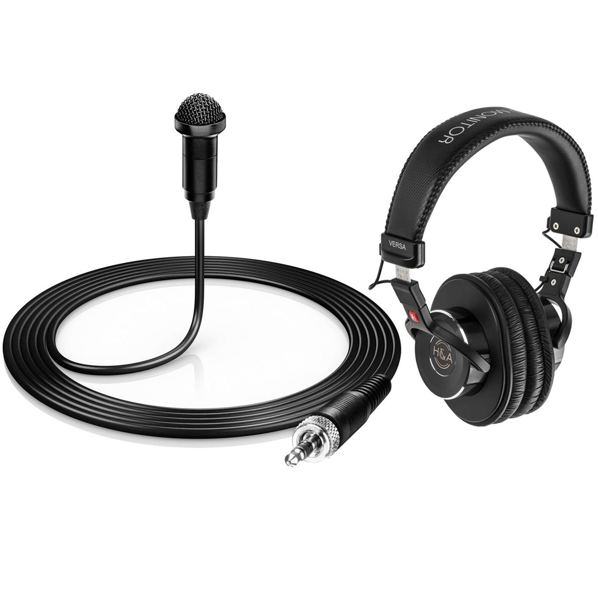 

H&A HA-OM-L Lavalier Microphone for Sennheiser ew with Pro Headphone
