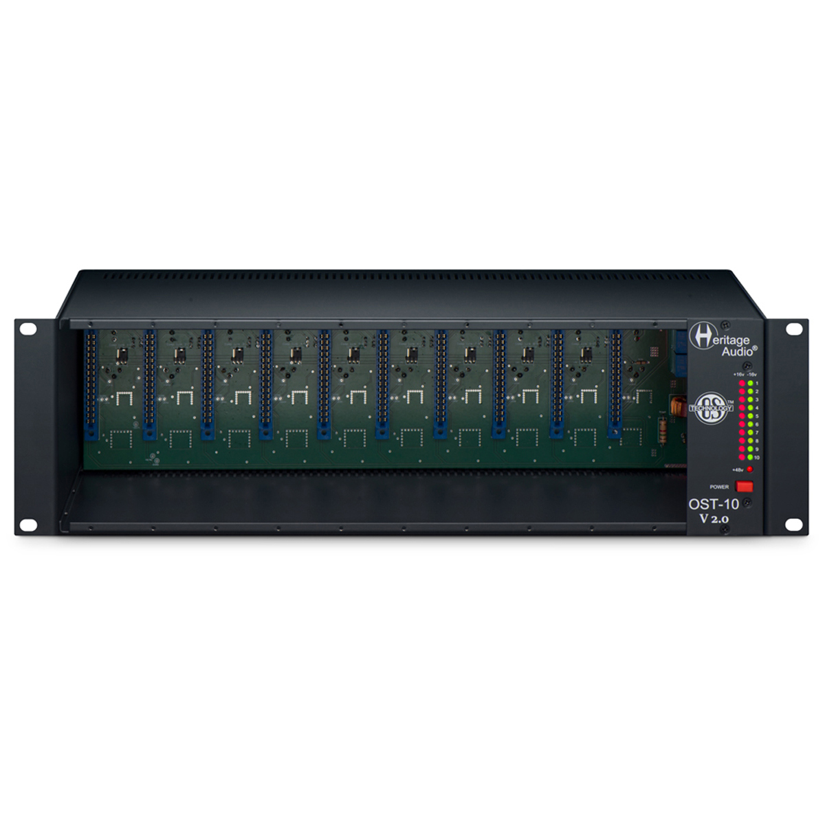 

Heritage Audio OST-10 v2.0 500 Series 10-Slot Rack with OS Tech Technology