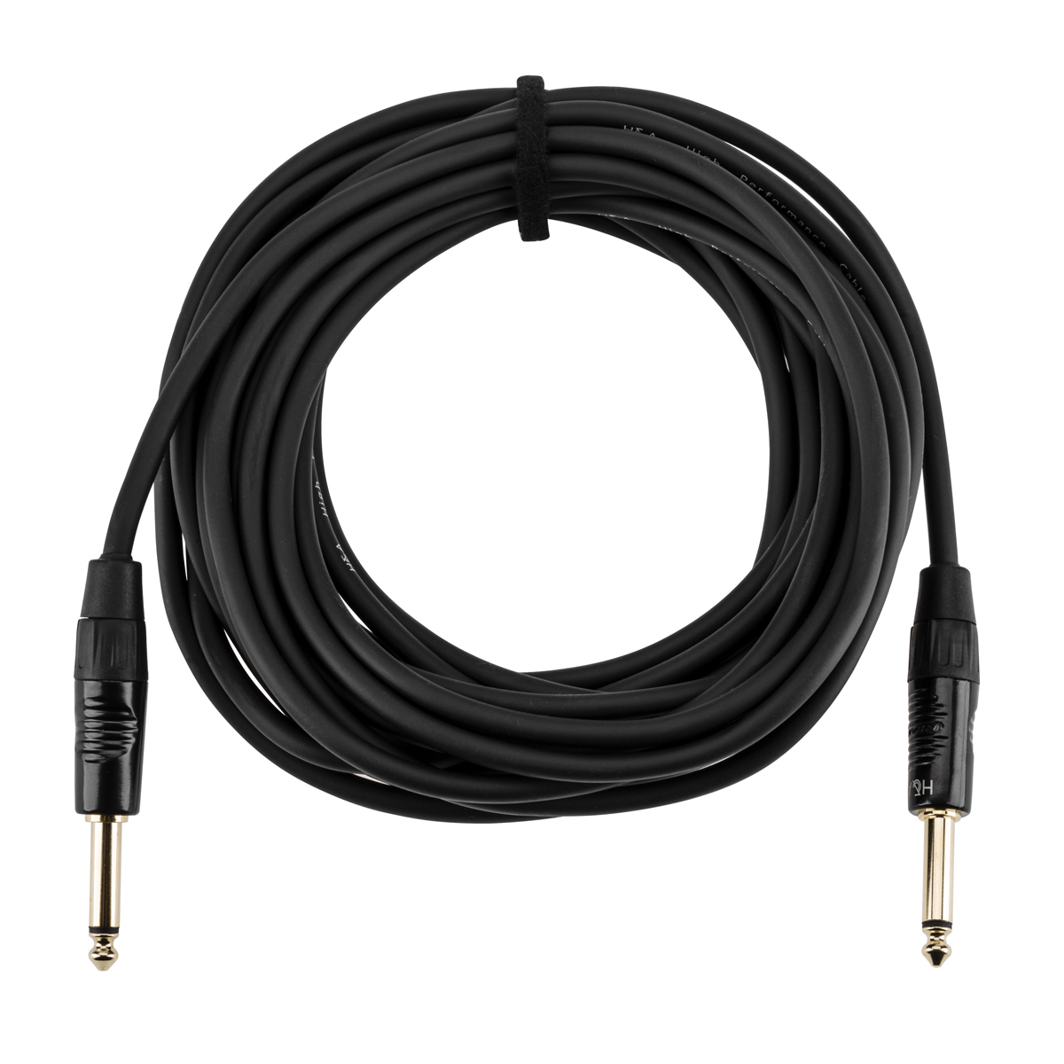 

H&A Elite Pro 1/4" Male to Male Instrument Cable w/ Rean Gold Connectors, 25'