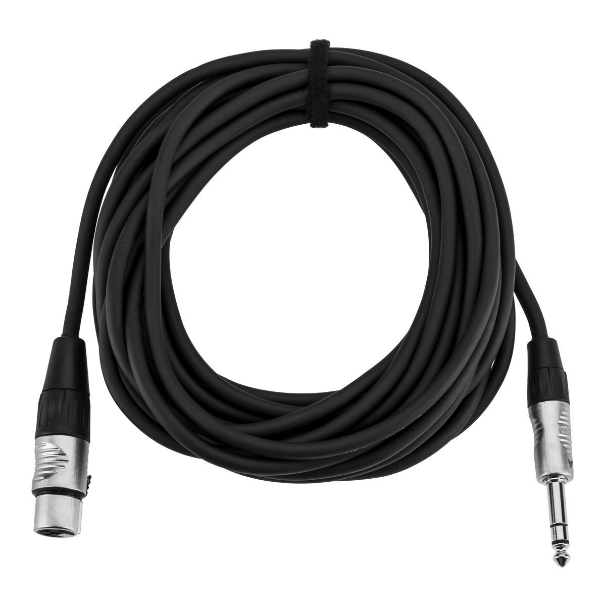 

H&A Elite Pro 1/4" TRS M to XLR F Professional Interconnect Cable, 25'