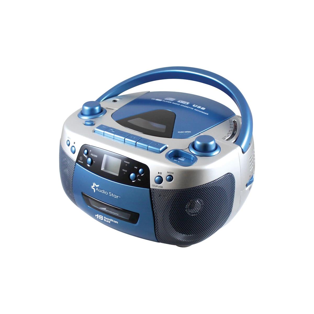 

Hamilton Buhl HamiltonBuhl AudioStar BoomBox Radio, CD, USB, Cassette Player