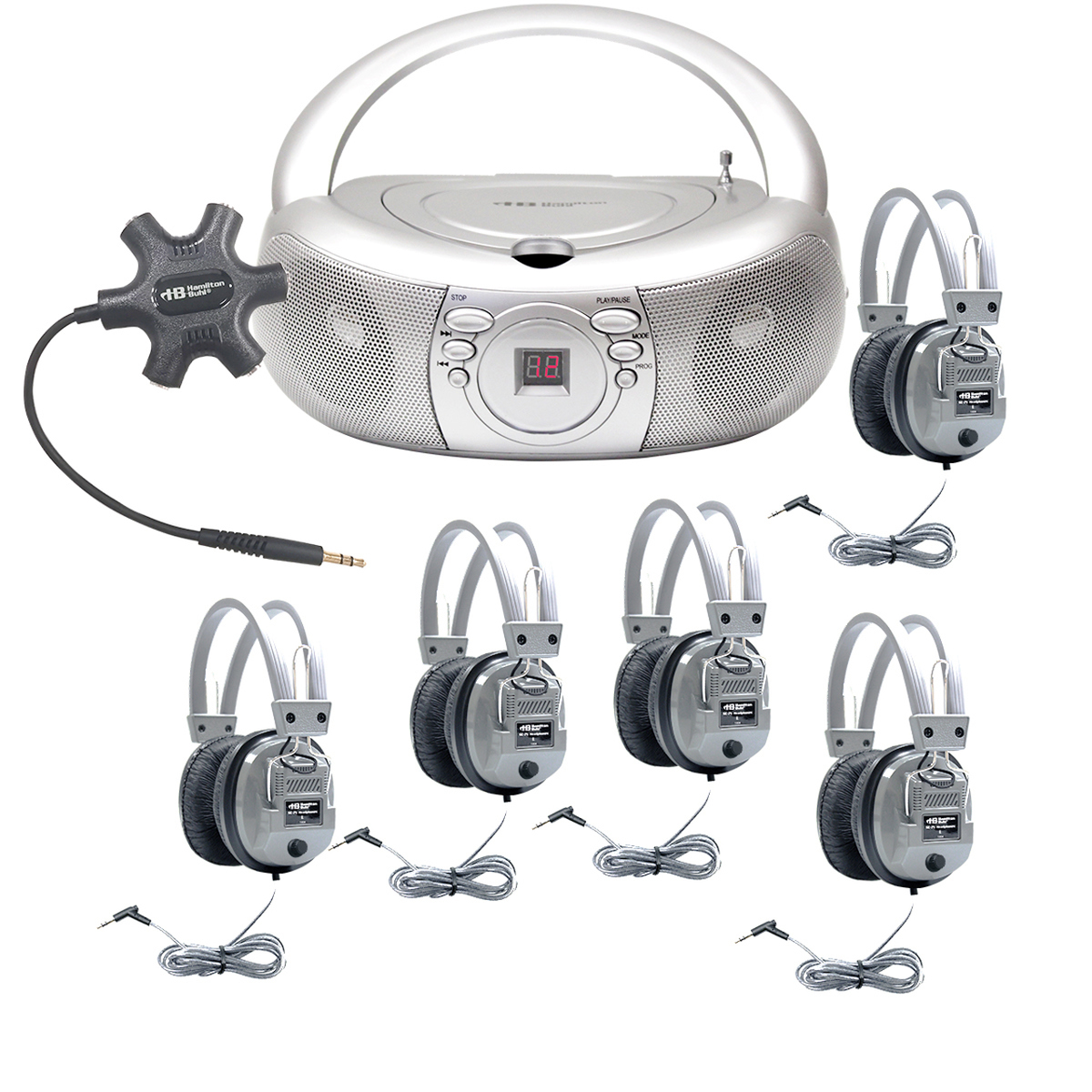 

Hamilton Buhl Galaxy Deluxe Listening Center w/5x SC-7V Headphones and MPC-3030