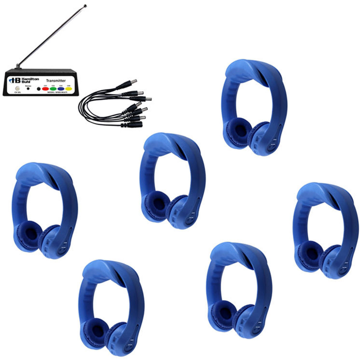 

Hamilton Buhl HamiltonBuhl 6 Person Wireless Listening Center with FLEXW1 Headphones (Blue)
